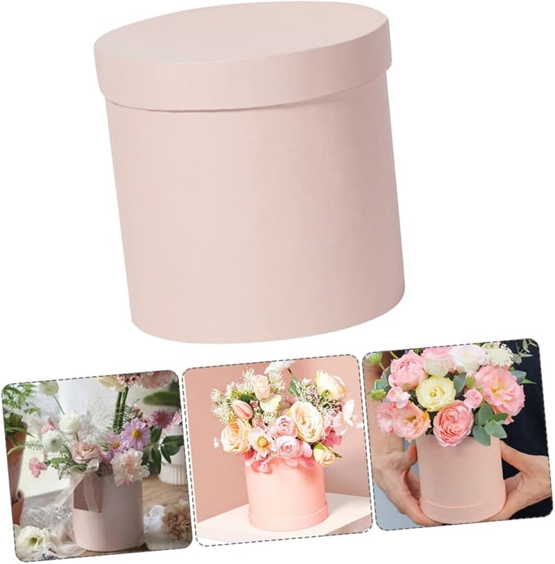 صندوق الزهور الدائري الصغير لحفظ الزهور لترتيب الزهور DIY هدية عيد ميلاد وزفاف - Image 4